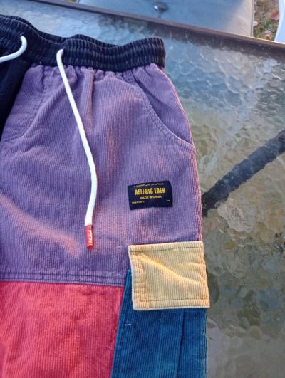 Aelfric Eden cargo pants size Large multi color blocks - Thumbnail 2
