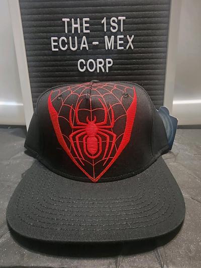 Marvel SpiderMan Miles Morales suit snapback hat with