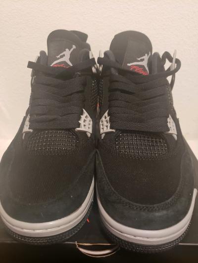 Air jordan 4 Retro black Canvas