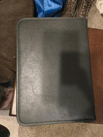 Leather Portfolio Professional Business Padfolio with Zipper - Thumbnail 3