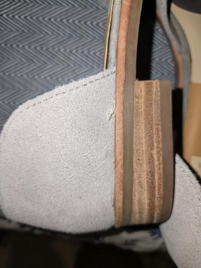 Dolce Vita Light Gray Suede Pointed DOrsay Flats - Thumbnail 4
