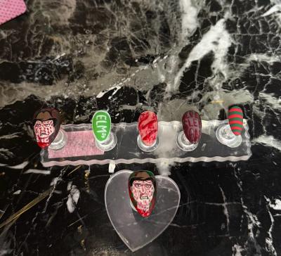custom hand painted press on nails - Thumbnail 8