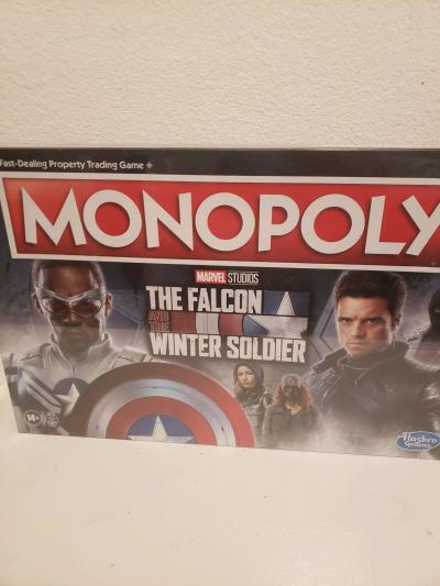 Monopoly board game marvel studios the falcan and Winter sol