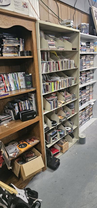video games cds dvds records cassette tapes