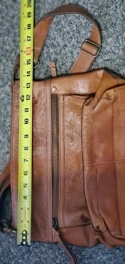 Fossil Embossed Leather Crossbody Bag - Thumbnail 7