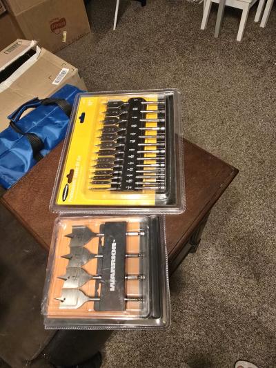 Warrior Spade Drill Bit Set 13Piece  4Piece Large  Brand New