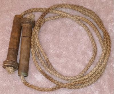 Antique Bobbin Handle Child Jumping Rope