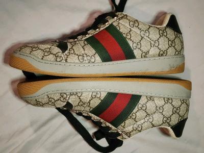 mens gg cross grain gucci shoes size 7 - Thumbnail 11