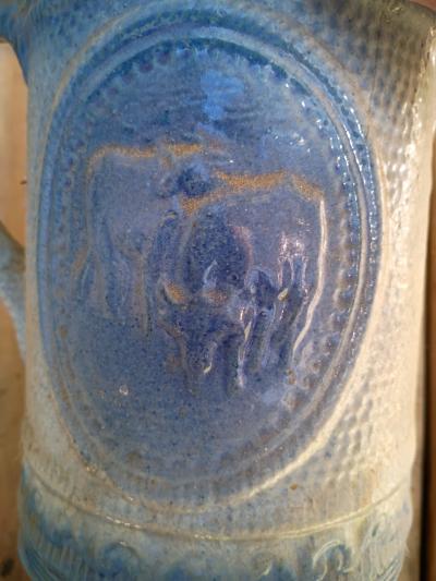 A  Nice Vintage Blue  and  White  Vase - Thumbnail 2