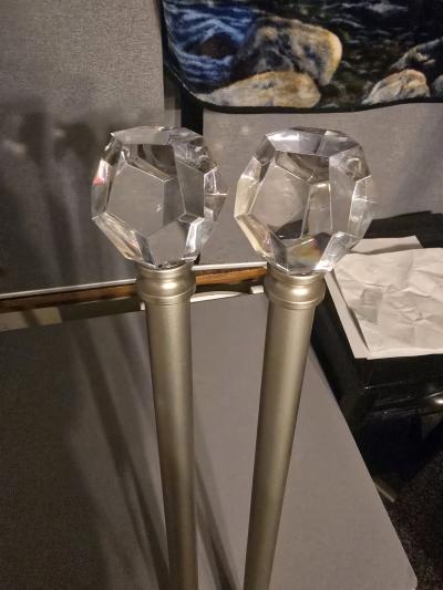 Brand New Mainstays Curtain Rods Set of 5 4884 Brushed Nicke - Thumbnail 5