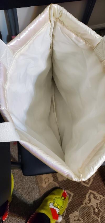 Bath  Body Works Iridescent Puffer Tote Bag - Thumbnail 3