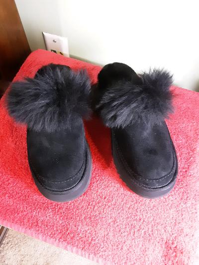Brand new black UGG slides size 8