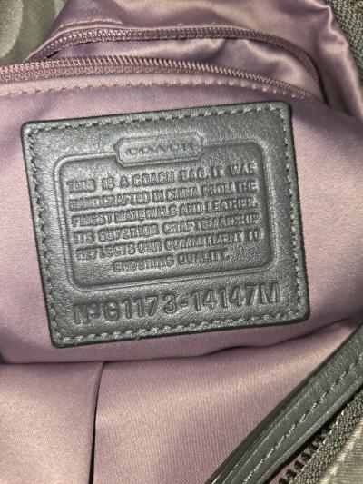 Coach Silver Gray Signature Jacquard Shoulder Bag - Thumbnail 3