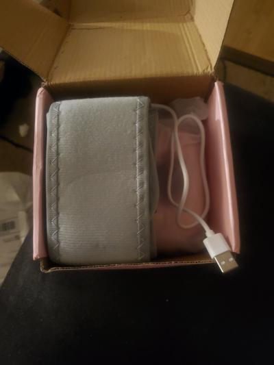 Pink fascial ring massager with strap and charger - Thumbnail 2