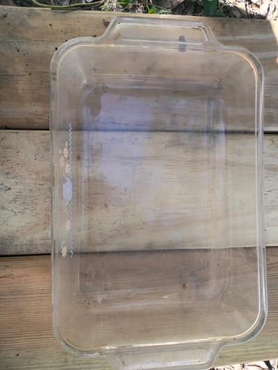 A Antique Long Glass Deep Dish - Thumbnail 2