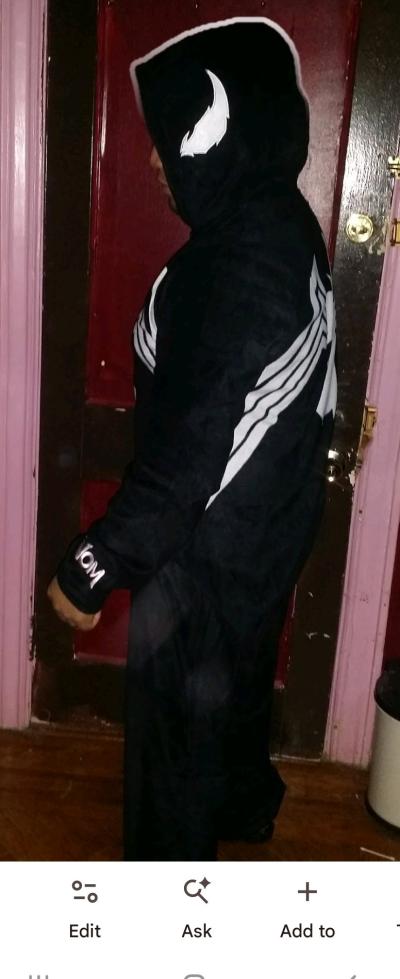 Marvel Venom Mens Hooded Union Suit Onesie - Thumbnail 3