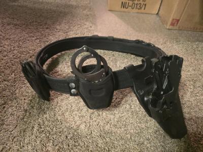 Blackhawk Tactical Duty Belt Rig Set w Level 3 Holster Dual